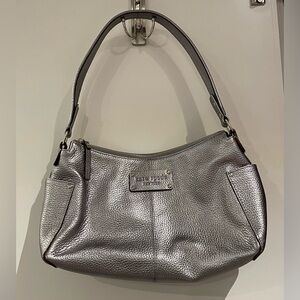 Silver Kate Spade Shoulder Bag